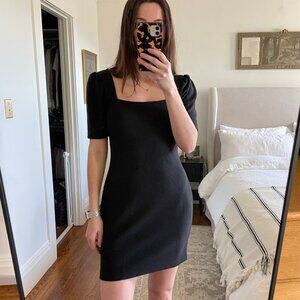 Club Monaco Ribbed Short Sleeve Dress